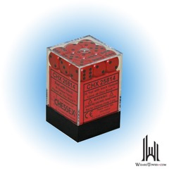 Opaque - 12mm Dice Block - Red / black